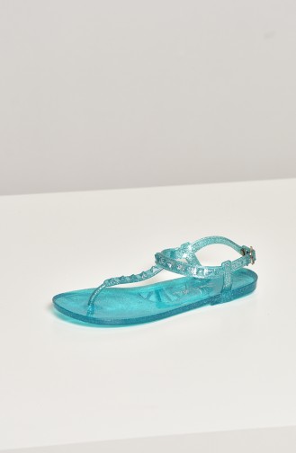 Turquoise Summer Sandals 1605-17-02