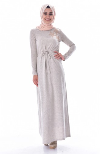 Robe Sport Taille Plissée 2911-09 Beige 2911-09