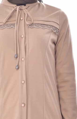 Laced Buttoned Tunic 2001-06 Beige 2001-06