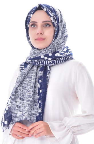 U.S POLO ASSN. Kesme Pamuk Şal 2553-09 Lacivert İndigo