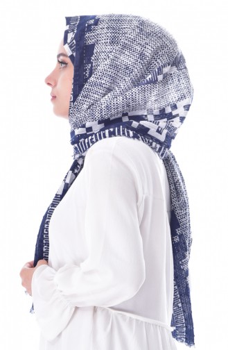 U.S POLO ASSN. Kesme Pamuk Şal 2553-09 Lacivert İndigo