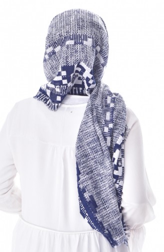 U.S POLO ASSN. Kesme Pamuk Şal 2553-09 Lacivert İndigo
