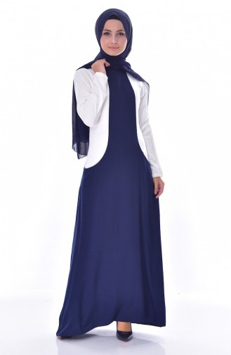 Garnet Pocket Dress 4470-01 Navy Blue 4470-01