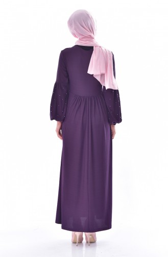 Purple Hijab Dress 0274-05