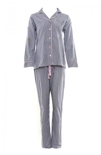 Women´s Long Sleeve Pajama Suit MAN9517-01 Gray 9517