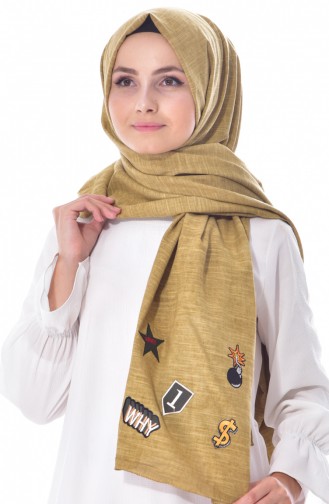 Schal aus Baumwolle 901340-29 Tabak 29