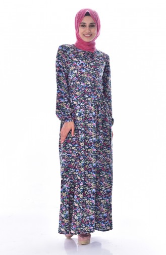 Green Hijab Dress 6162E-01