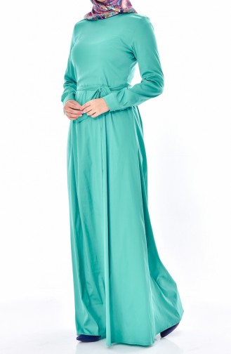 Belted Dress 60002-07 Light Green 60002-07