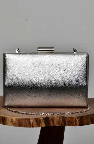 Silver Gray Portfolio Hand Bag 0278-01