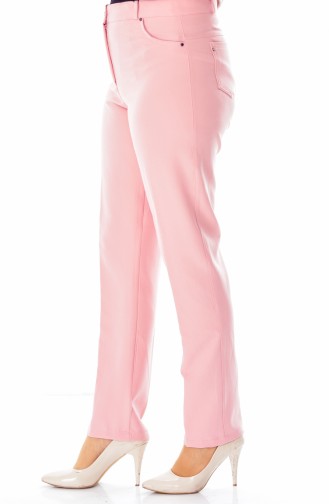Pantalon Simple avec Poches 0004-02 Poudre 0004-02