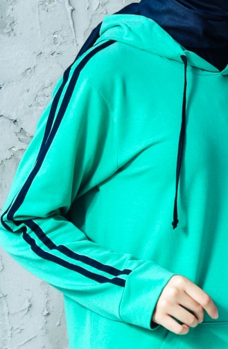 Hooded Tracksuit Suit 18092-03 Green 18092-03