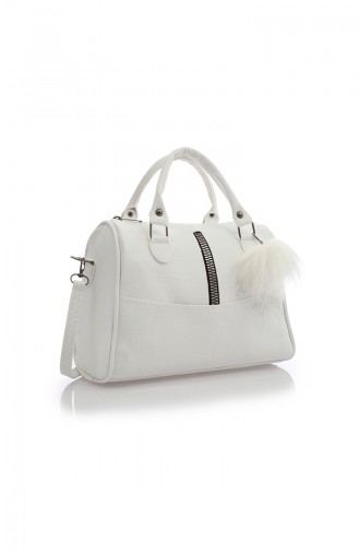 White Shoulder Bags 106-001-KLC10W-01