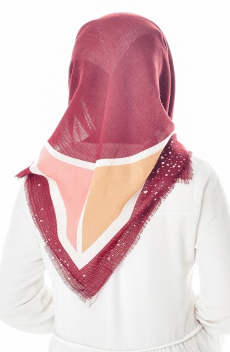 U.S POLO ASSN. Gemustertes Kopftuch 2275-A-18 Weinrot 2275-A-18