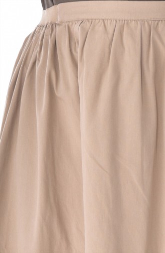 Elastic Waist Skirt 1444-01 Camel 1444-01