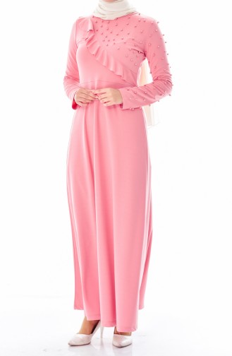 Dusty Rose Hijab Dress 4107-06