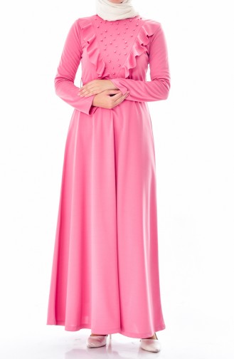 Dusty Rose Hijab Dress 4113-04