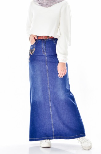 Navy Blue Skirt 3579-01