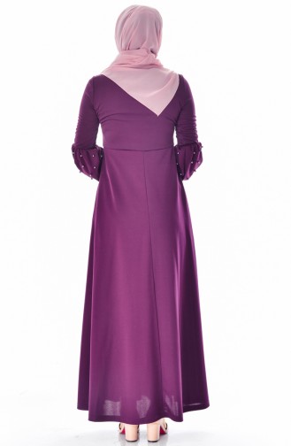 Purple Hijab Dress 4110-01