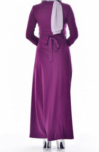 Purple Hijab Dress 4113-03