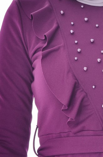 Purple Hijab Dress 4113-03