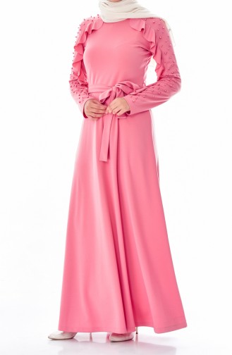 Powder Hijab Dress 4111-01