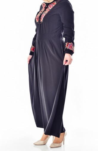 Embroidered Dress 2019-04 Black 2019-04