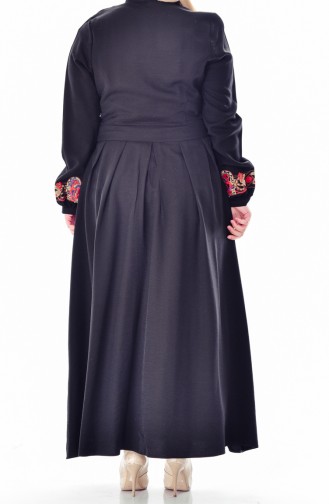 Embroidered Dress 2019-04 Black 2019-04