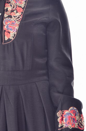 Embroidered Dress 2019-04 Black 2019-04