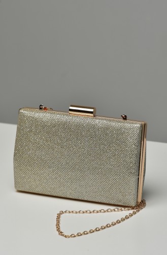 Gold Colour Portfolio Hand Bag 0278-03