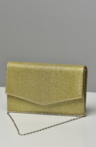 Gold Colour Portfolio Hand Bag 0460-02