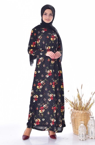 Red Hijab Dress 3913-03