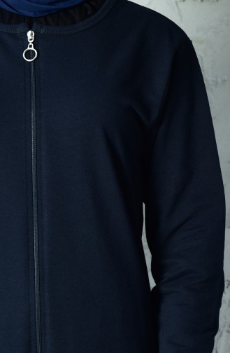 Zippered Tracksuit Suit 10100-02 Navy 10100-02