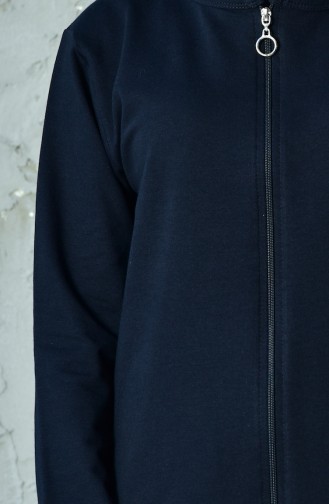 Zippered Tracksuit Suit 10100C-02 Navy 10100C-02