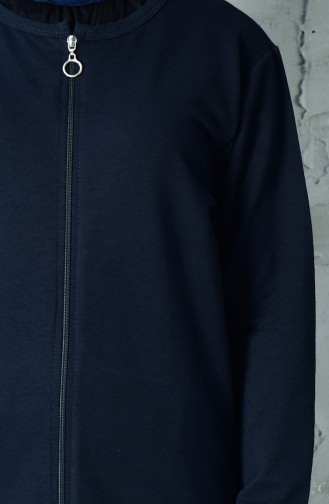 Zippered Tracksuit Suit 10110-02 Navy 10110-02