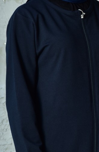 Zippered Tracksuit Suit 10110C-02 Navy 10110C-02