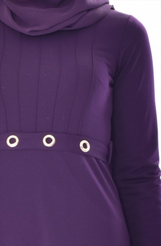 Belted Dress 4474-02 Purple 4474-02