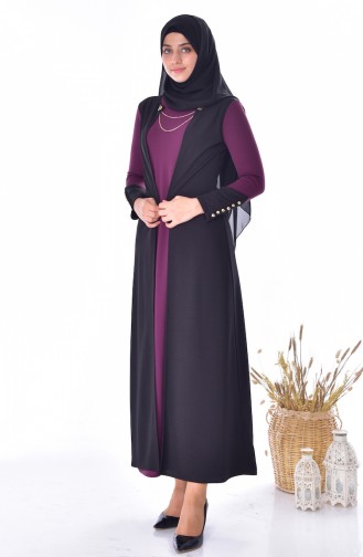 Setaussehendes Kleid 4482-05 Zwetschge 4482-05