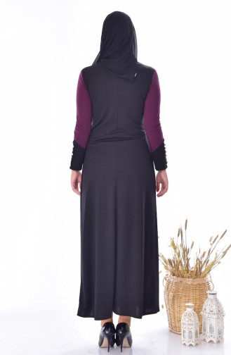 Setaussehendes Kleid 4482-05 Zwetschge 4482-05