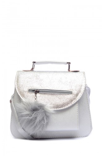 Silver Gray Shoulder Bags 667-O