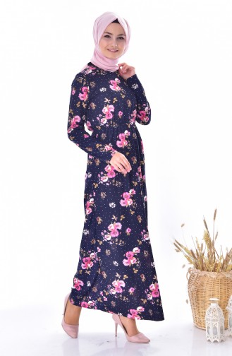 Pink Hijab Dress 3913-01