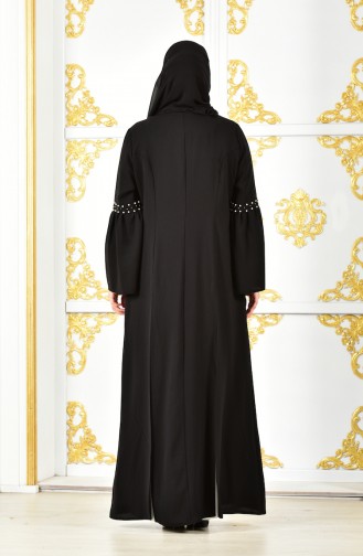 Kleid mit Langer Jacke 1817032-205 Schwarz Weiß 1817032-205