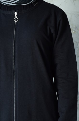 Zippered Tracksuit Suit 10110C-01 Black 10110C-01