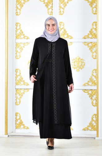 Large Size Double Suit 7006-01 Black 7006-01