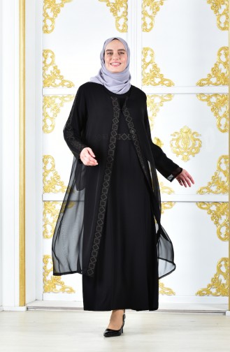 Large Size Double Suit 7006-01 Black 7006-01