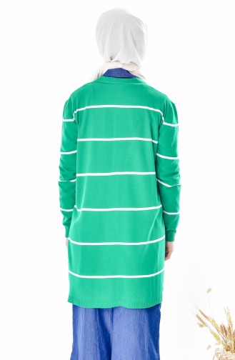 Striped Cardigan 4704-06 Green 4704-06