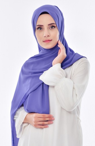 Luxury Crepe Shawl 50051-55 Light Navy Blue 55