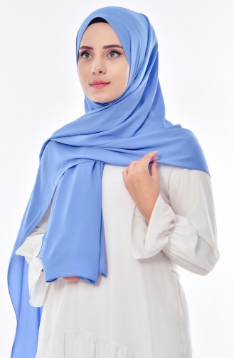 Luxury Crepe Shawl 50051-80130 Light Blue 80130