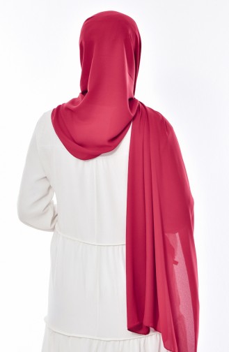 Luxury Crepe Shawl 50051-19 Claret Red 19