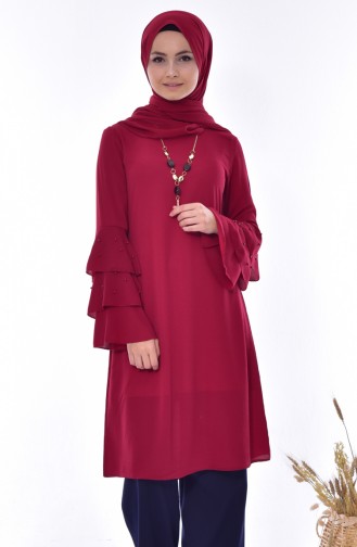 Necklace Tunic 4964-03 Claret Red 4964-03