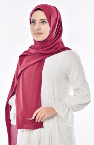 Luxury Crepe Shawl 50051-20 Dark Claret Red 20